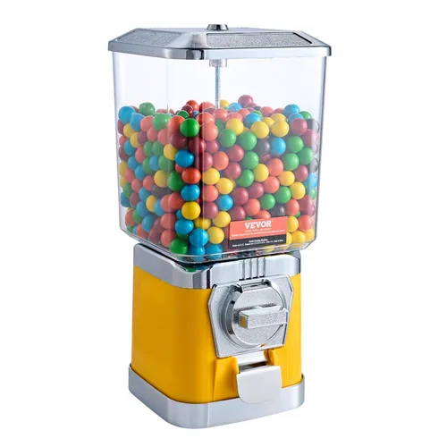 Miniatura 11 de VEVOR - Máquina de chicles para niños, máquina expendedora doméstica de 25" de altura, dispensador de bolas rebotadoras PS, sostiene 230 juguetes