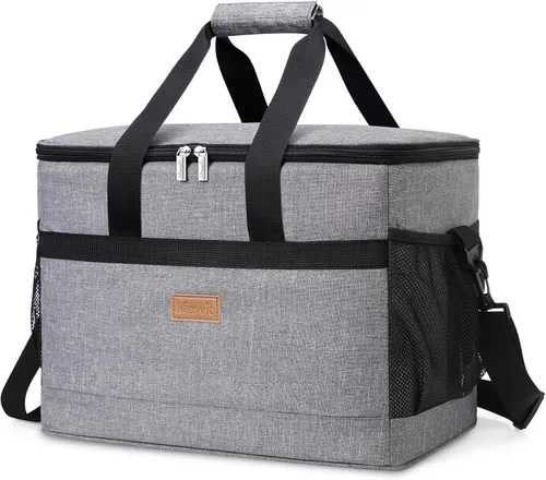 Lifewit Cooler Bag 30/50/60 latas plegable y aislada, bolsa de almuerzo grande a prueba de fugas, suave bolsa portátil para campamento, barbacoa,