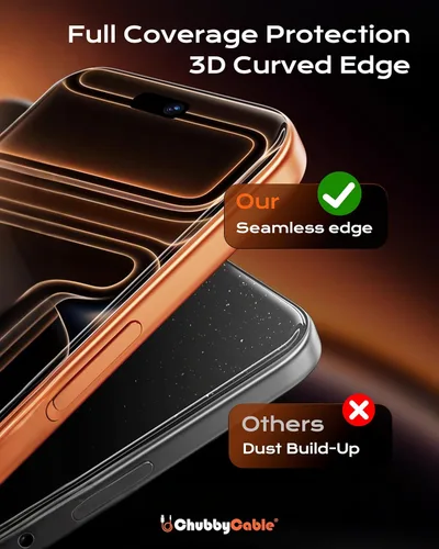 Miniatura 6 de chubbycable ChubbyShield Ultra - Protector de pantalla de vidrio templado HD para iPhone 17 Pro Max HD, caja de instalación ultra fácil, eliminación