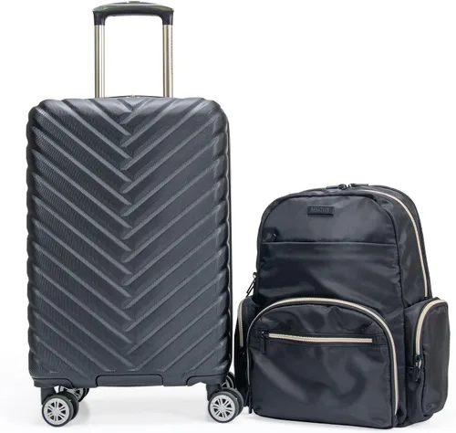 Miniatura 11 de Kenneth Cole Reaction Sophie - Mochila RFID antirrobo de nailon sedoso de 15.0 pulgadas para laptop y tablet de 15.0 pulgadas, Negro, talla única