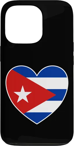 Miniatura 10 de iPhone 13 Pro Max I Heart Cuba - Divertida funda con bandera cubana