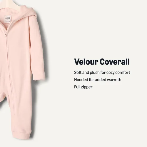 Miniatura 2 de Tienda Essentials x Sofia Grainge Unisex Babies' Velour Hooded Coverall