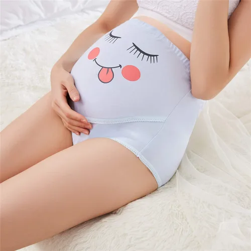 Miniatura 3 de SEPMINDU Algodón 3 Pack Embarazo Maternidad Overbump Sonrisa Cintura Alta Ajustable Ropa Interior Bragas