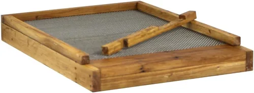 Tablero inferior con revestimiento de cera de 10 marcos con reductor de entrada | Compatible con Hoover Hives® Langstroth