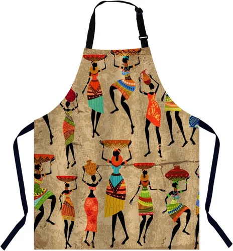 Delantal para Mujeres Hombres 001, Bailarina africana