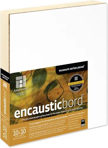 Miniatura 50 de Ampersand Art Supply Panel de pintura de madera: Serie Museo Encausticbord, 7/8 pulgadas de profundidad, 8 "x 10" Profundidad de 7/8 pulgadas