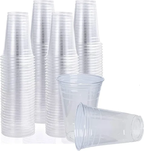 Miniatura 4 de Vasos de plástico PET transparente de 16 onzas, ajuste de tapa de 3.858 in, vasos fríos desechables (caja de 1000) (16 onzas)