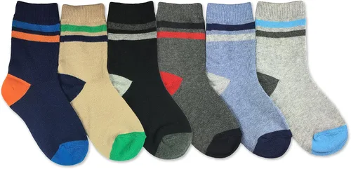 Miniatura 3 de Jefferies Socks Paquete de 12 pares de calcetines a rayas multicolor para niños