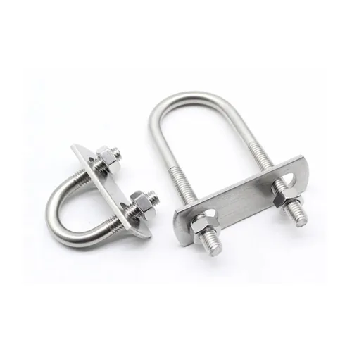 Miniatura 5 de Tornillo extendido en forma de U de acero inoxidable 304/abrazadera de tubo en forma de U con deflector/perno en forma de U/aro cuadrado/aro