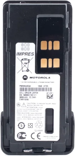 Miniatura 2 de Motorola Solutions PMNN4493A IMPRES 3000 mAh batería de iones de litio