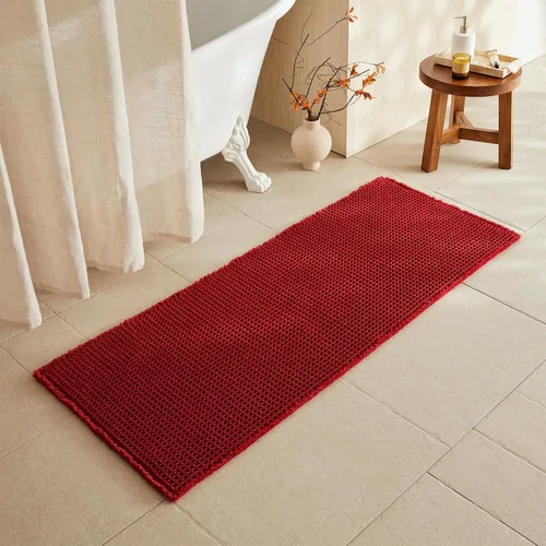 Miniatura 129 de TYUU Tapete de baño estilo gofre, tapete de baño bohemio, antideslizante, lavable, súper absorbente, de secado rápido, bonito tapete de baño