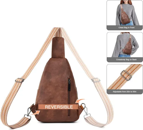 Miniatura 5 de Riñonera cruzada antirrobo de 10L para mujeres y hombres, riñonera cruzada antirrobo, bolsa para cinturón, monedero, regalos para mujeres, piel