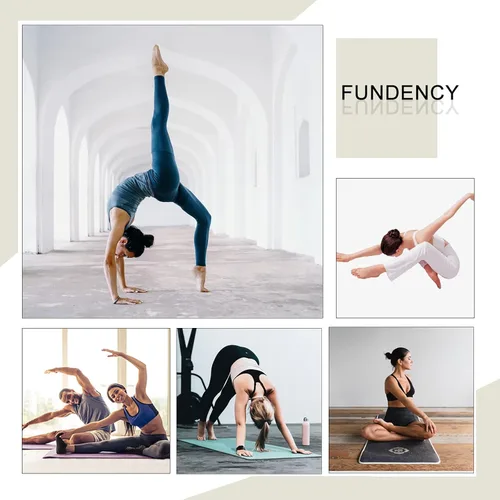 Miniatura 5 de FUNDENCY Calcetines de yoga antideslizantes para mujer, 6 pares, calcetines antideslizantes para pilates, Bikram Fitness Calcetines con empuñaduras