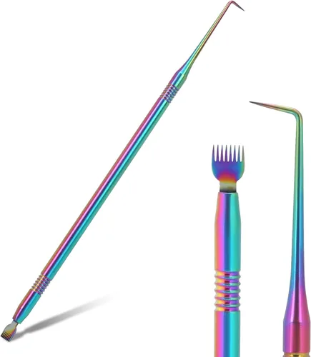 Miniatura 9 de Kit profesional 2 en 1 de elevación y tinte de pestañas, herramienta separadora de pestañas con peine, cepillo de permanente de pestañas de acero
