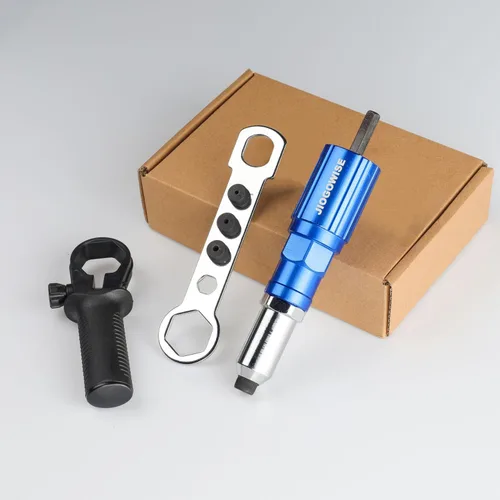Miniatura 9 de Kit de adaptador de pistola de remache profesional JIOGOWISE, accesorio de remache para taladro eléctrico, fácil procesamiento para trabajo