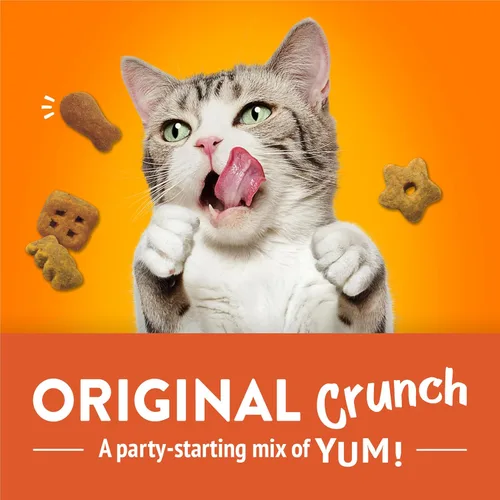 Miniatura 2 de Purina Friskies - Golosinas para gatos, Party Mix Original Crunch - Bolsa de 30 onzas