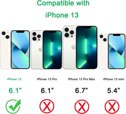 Miniatura 2 de Funda diseñada para iPhone 13, protección resistente, a prueba de golpes, a prueba de caídas, a prueba de polvo, antiarañazos, para iPhone 13