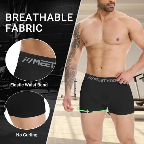 Miniatura 14 de Pantalones cortos de compresión para hombre, paquete de 3/4/5 pantalones cortos de elastano para correr, entrenamiento, deporte, rendimiento, ropa