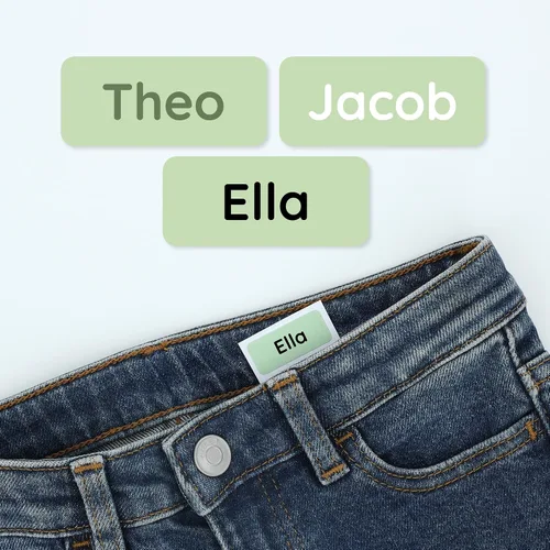 Miniatura 18 de TeddyLabels - Etiquetas de ropa para hogar de ancianos (120) – Etiquetas adhesivas con nombre para ropa y artículos personales. Etiquetas Azul