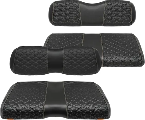 Miniatura 16 de Fundas de asiento de carrito de golf, delanteras y traseras, impermeables y resistentes al sol, de piel de vinilo de grado marino, accesorios