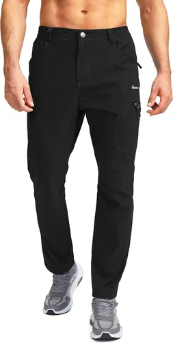 Miniatura 2 de Pudolla Men's Hiking Pants Waterproof Travel Cargo Pants with 7 Pockets Stretch for Golf Fishing Climbing