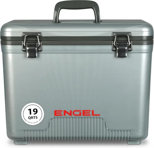 Miniatura 12 de Engel Hielera Drybox de 19 cuartos de galón, a prueba de fugas, hermética, y lonchera pequeña de carcasa dura para hombres y mujeres Azul