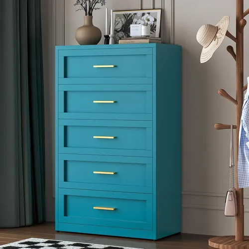 Miniatura 16 de LCAOPC Cómoda metálica negra de 3 cajones para dormitorio, cómoda ancha para armario, cómoda de metal, cómoda y cómoda para sala de estar, pasillo