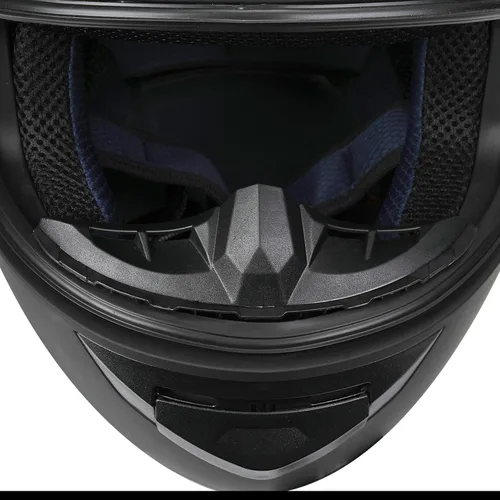 Miniatura 6 de Casco de motocicleta de cara completa para adultos con aprobación DOT, casco de bicicleta de calle negro y ligero aerodinámico para hombres