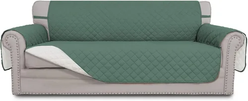 Miniatura 42 de Easy-Going - Funda para sofá, futón y sillón sin reposabrazos, reversible, resistente al agua, para mascotas y niños (azul oscuro/azul claro)