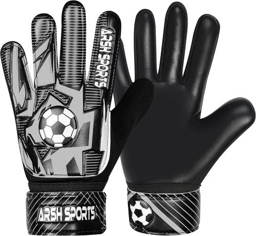 Miniatura 18 de Guantes de portero de fútbol para niños, guantes de portero para jóvenes niños y niñas con palma de látex de 4MM, antideslizantes, protección doble