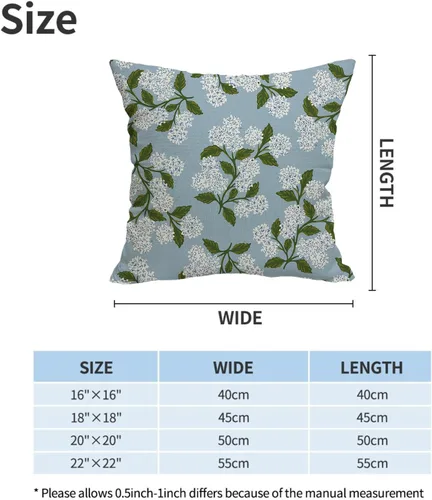 Miniatura 5 de AWJTNCQ Juego de 2 fundas de almohada florales de primavera de 18 x 18 pulgadas, fundas de almohada cuadradas decorativas de lino floral de verano