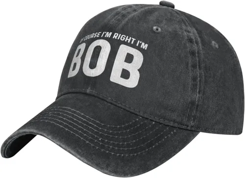 Miniatura 2 de of Course I'm Right I'm Bob - Gorra de béisbol para hombre, gorra vintage