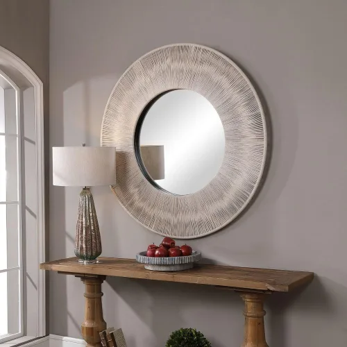 Miniatura 4 de Uttermost Espejo Redondo Nudo U09651 Beige Neutral 2 x 51.25 x 51.25