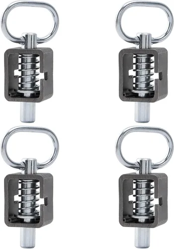 Miniatura 6 de SPARKWHIZ Cerradura de resorte, conjunto de pestillo de resorte soldado, pestillo de puerta de remolque, paquete de 2 (universal)