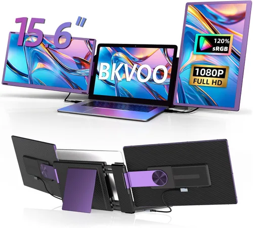 Miniatura 13 de Extensor de pantalla para portátil de 14 pulgadas, monitor portátil ultrafino y ligero FHD 1080P IPS, pantalla de viaje para portátiles de 13-17.3