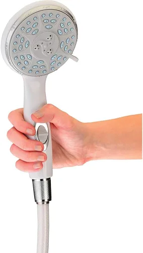 Miniatura 4 de NOVA Cabezal de ducha de mano con manguera extra larga de 84 pulgadas, interruptor de encendido/apagado, 5 ajustes, viene con soporte montado
