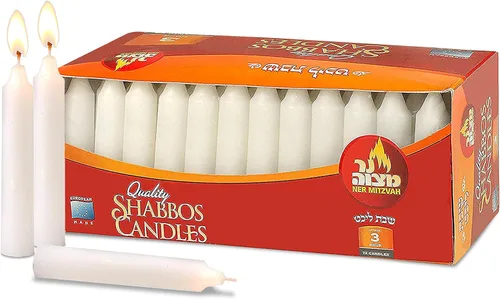 Miniatura 11 de Ner Mitzvah – Velas clásicas color blanco – paquete grande – para Sabbat, mesas de cena, restaurantes, ceremonias y de emergencia – de larga duración