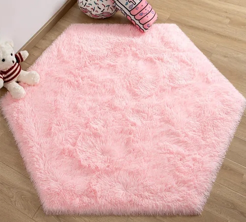 Miniatura 106 de EVOIONOS - Alfombra redonda gris para dormitorio, 5x5 pies; alfombras circulares suaves y esponjosas para sala de estar, alfombras de felpa peludas
