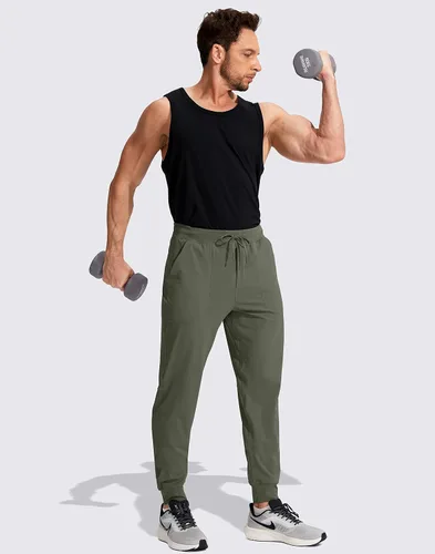 Miniatura 6 de Viodia Men's Joggers with Zipper Pockets Athletic Running Track Sweatpants for Men Workout Traning Gym Pants