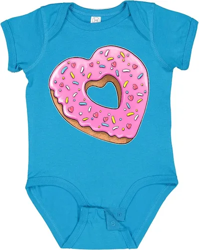 Miniatura 11 de inktastic Body de bebé con forma de corazón con glaseado rosa y chispas