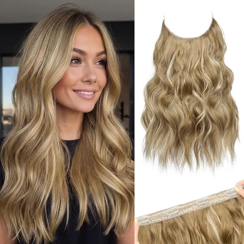 Miniatura 32 de REECHO Extensiones de cabello con alambre invisible con trama de encaje más delgada y suave