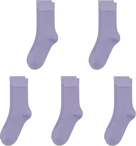 Miniatura 12 de SERISIMPLE Calcetines de bambú de viscosa para niños, calcetines escolares antiolor para niños y niñas, uniforme, ligeros, con costuras planas, 5