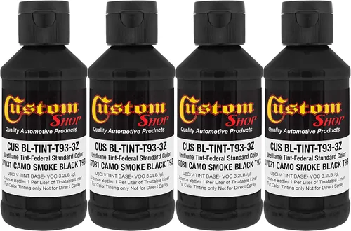 Miniatura 51 de Revestimiento personalizado de 300 ml (color negro metálico) de Urethane Tint concentrado para tintar camión cama revestimiento – Proporcionado