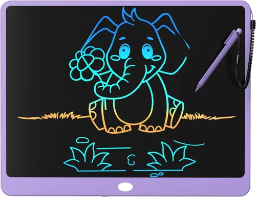 Miniatura 12 de Tableta de escritura LCD de 10 pulgadas, juguetes para niños y niñas de 3, 4, 5, 6, 7, 8, 9, 10 años, tableta de dibujo de garabatos colorida