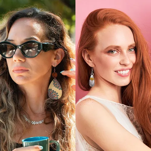 Miniatura 6 de 16 pares de aretes boho para mujer