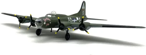 Miniatura 6 de DAGIJIRD B-17 Bomber 1/144 Escala Diecast Display Modelo Fighter Militar Avión Modelo con Soporte para Colección Regalo