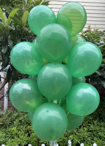 Miniatura 4 de 100 globos en varios tamaños de 12 y 10 pulgadas, perfectos para Navidad, día de San Patricio, brochas, graduaciones, decoraciones de fiesta de baby