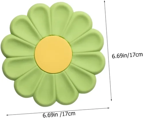 Miniatura 2 de Zerodeko Margarita en forma de silicona almohadilla caliente flor posavasos resistente al calor estera de mesa para salvamanteles de flores
