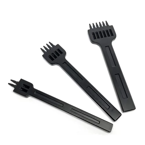 Miniatura 2 de Citían - Juego de cinceles de costura de garra de 2/4/6 dientes, perforador redondo de 4 mm para manualidades en cuero DIY