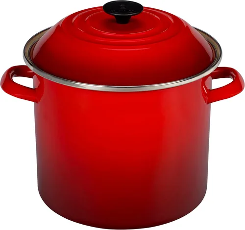 Le Creuset - Olla esmaltada en acero, 16 cuartos de galón, Cerise